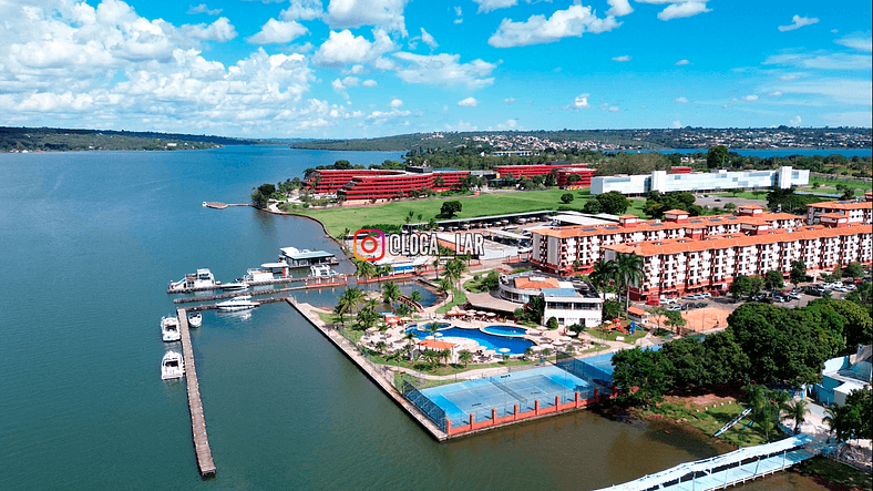 Jardim no concreto Lake side