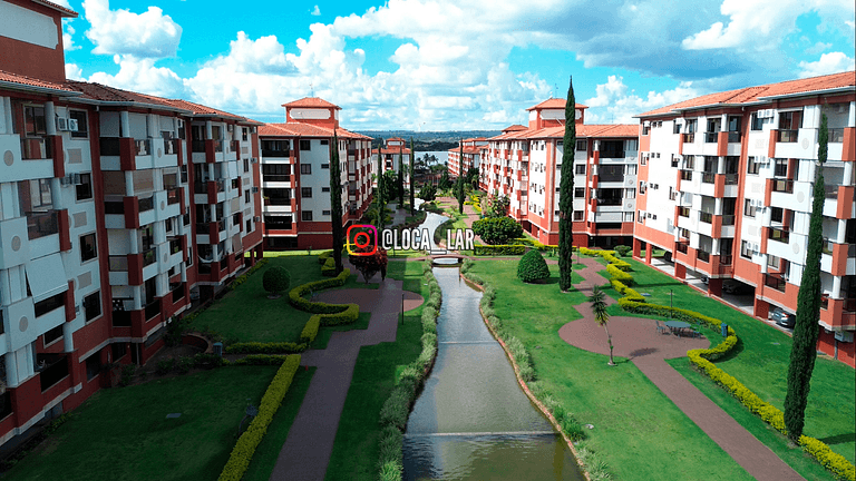 Jardim no concreto Lake side